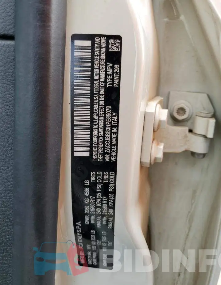 ZACCJBBB3HPE85079 Photo# 13