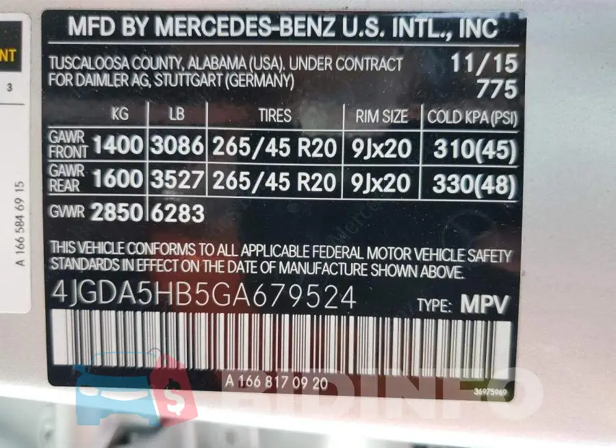 4JGDA5HB5GA679524 Photo# 13