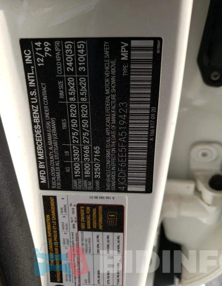 4JGDF6EE5FA519423 Photo# 13