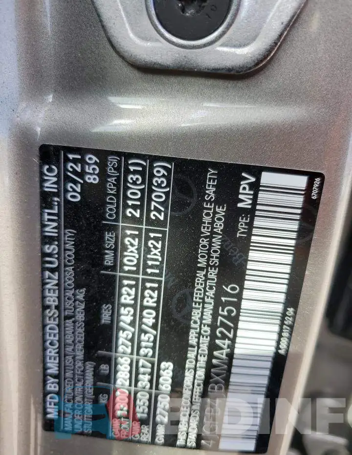 4JGFB4JBXMA427516 Photo# 14