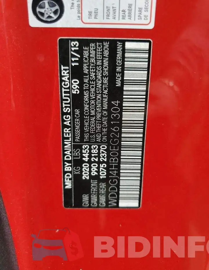 WDDGJ4HB0EG261304 Photo# 12