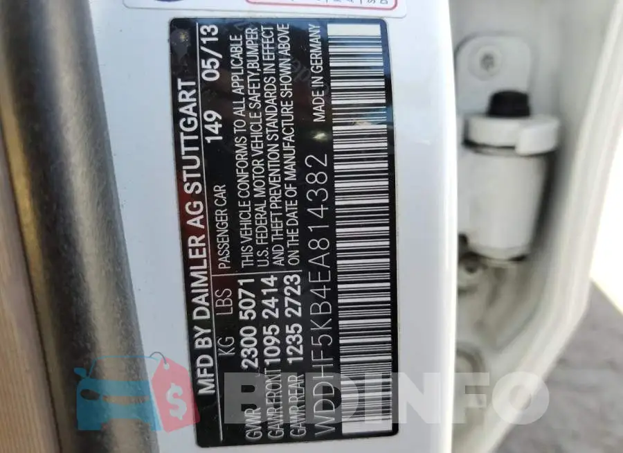 WDDHF5KB4EA814382 Photo# 13