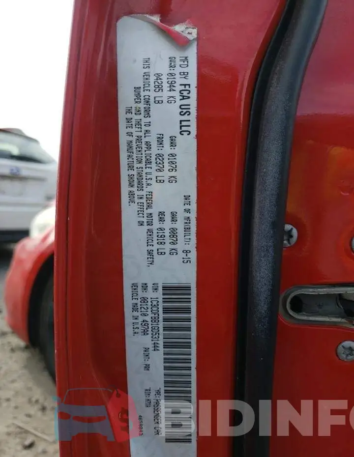1C3CDFBB1GD531444 Photo# 12