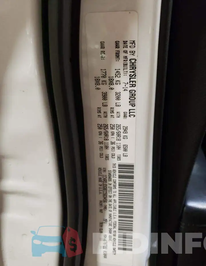 1C4RDJDG8EC563456 Photo# 13