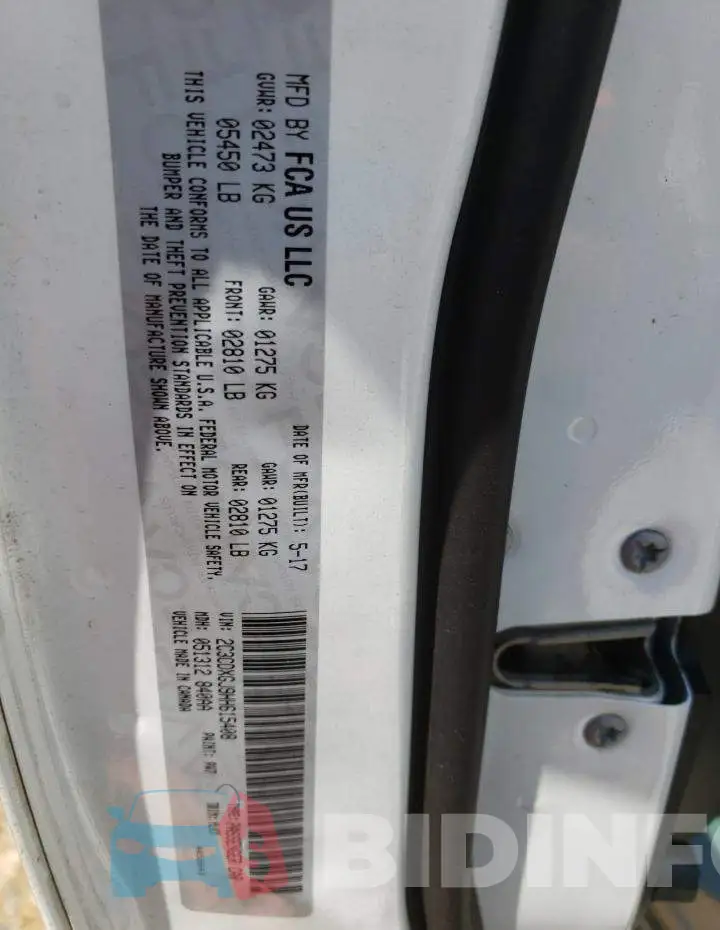 2C3CDXGJ9HH615408 Photo# 12
