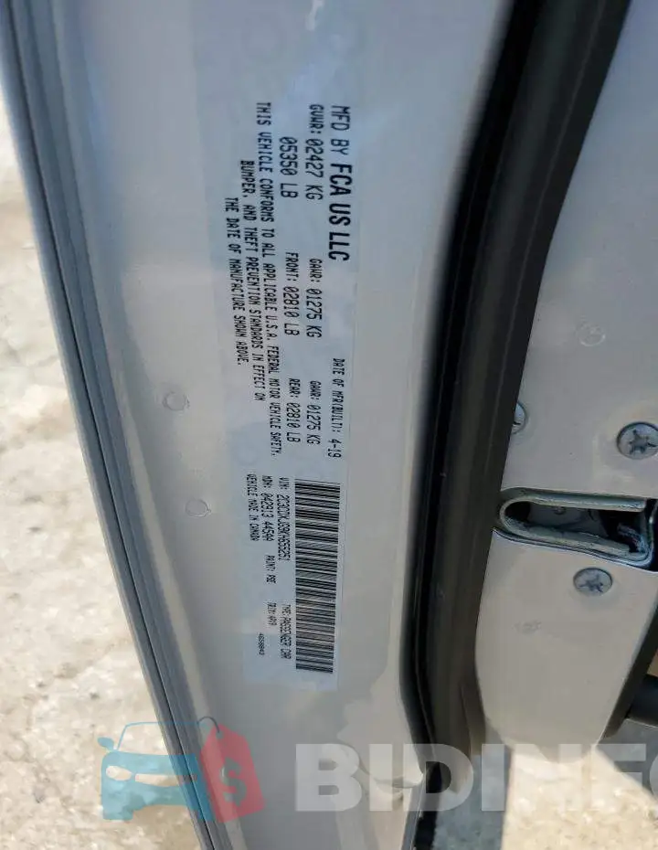 2C3CDXJG9KH655251 Photo# 12