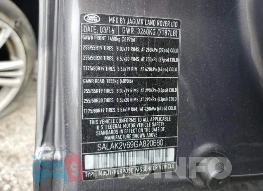SALAK2V69GA820680 Photo# 13
