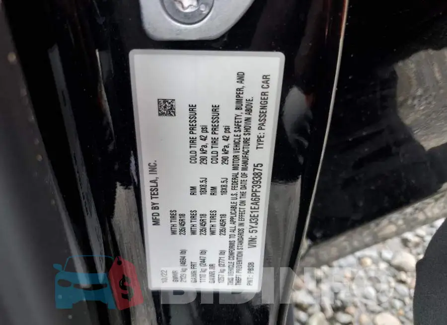 5YJ3E1EA6PF393875 Photo# 12
