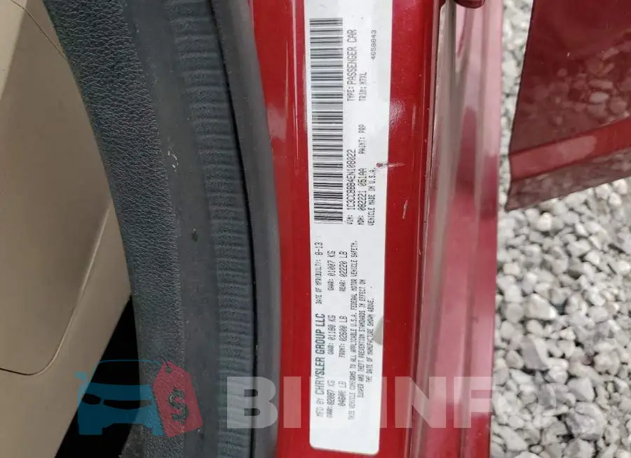 1C3CCBBB4EN108022 Photo# 12