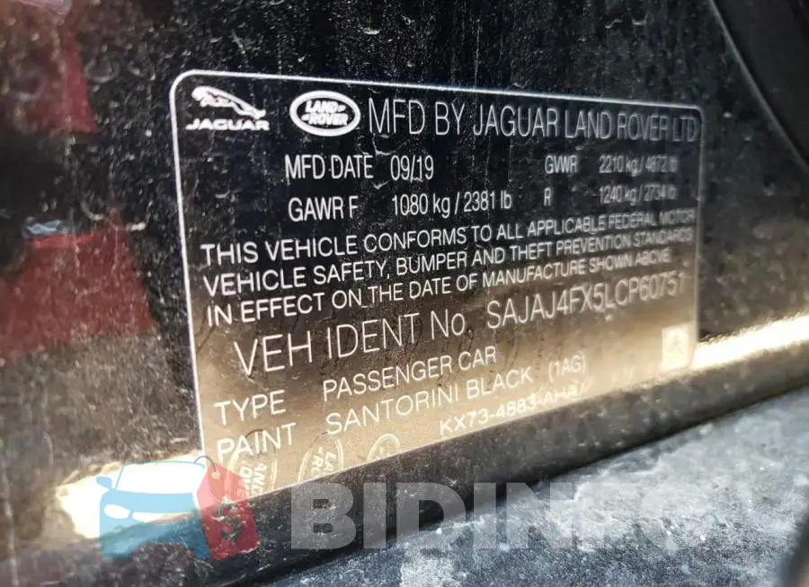 SAJAJ4FX5LCP60751 Photo# 13