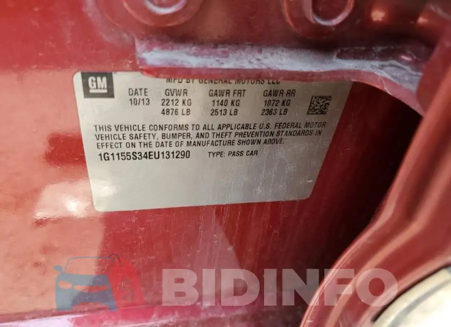 1G1155S34EU131290 Photo# 12
