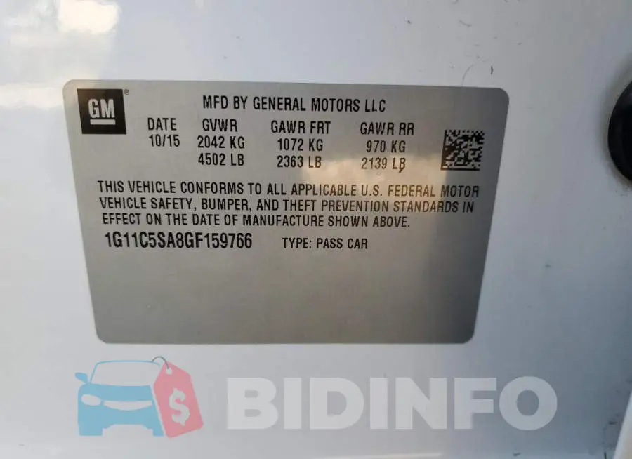 1G11C5SA8GF159766 Photo# 12