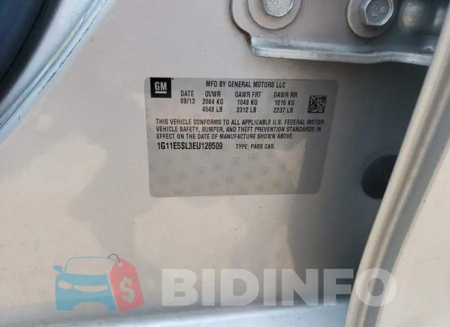 1G11E5SL3EU128509 Photo# 12
