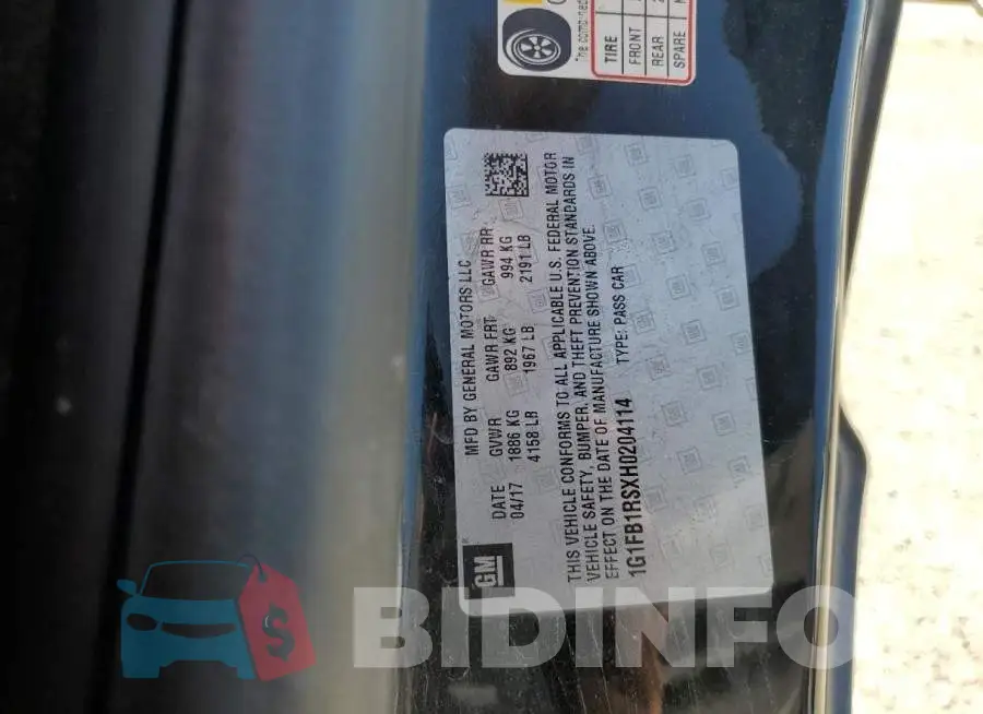 1G1FB1RSXH0204114 Photo# 12