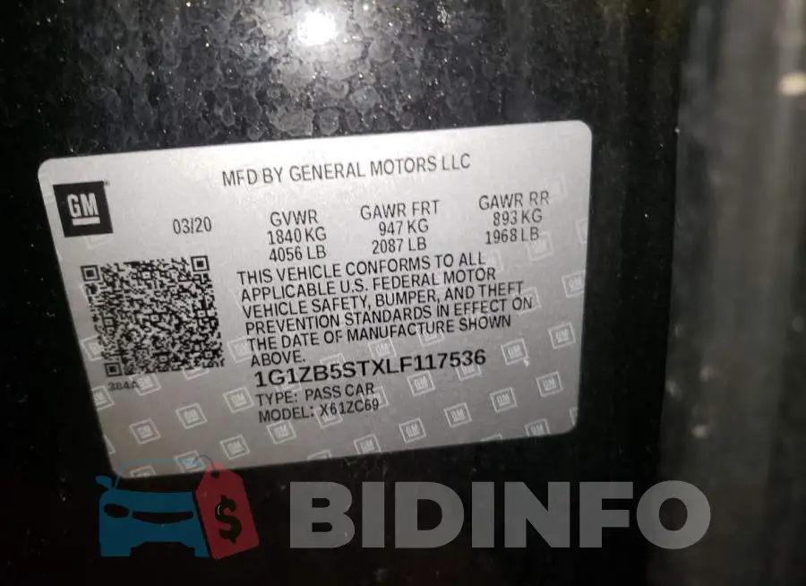 1G1ZB5STXLF117536 Photo# 12