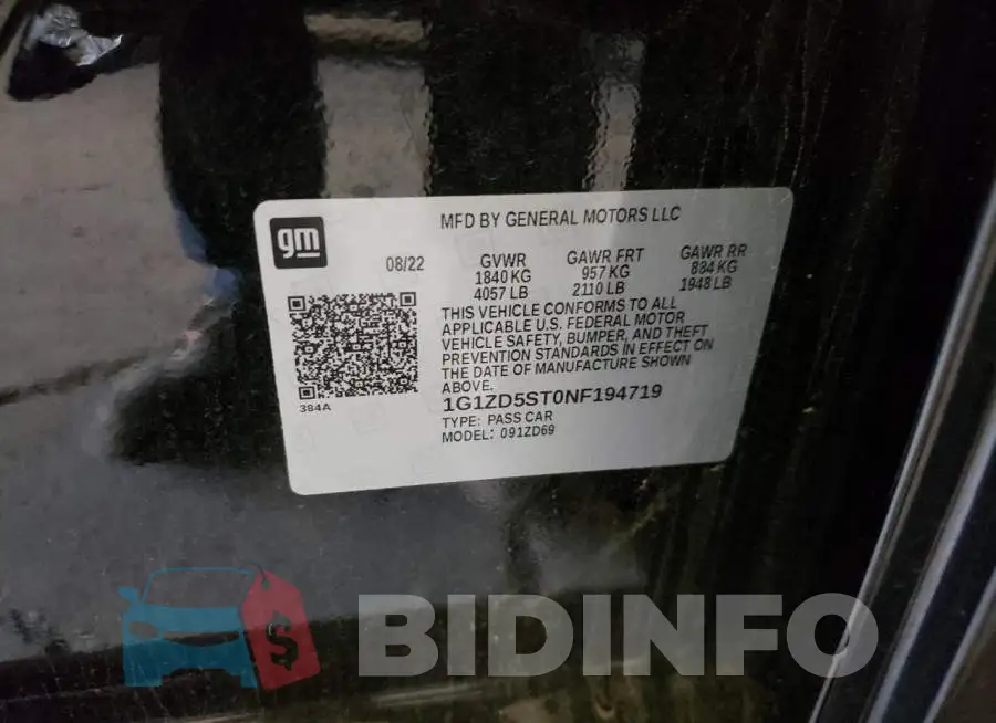 1G1ZD5ST0NF194719 Photo# 13