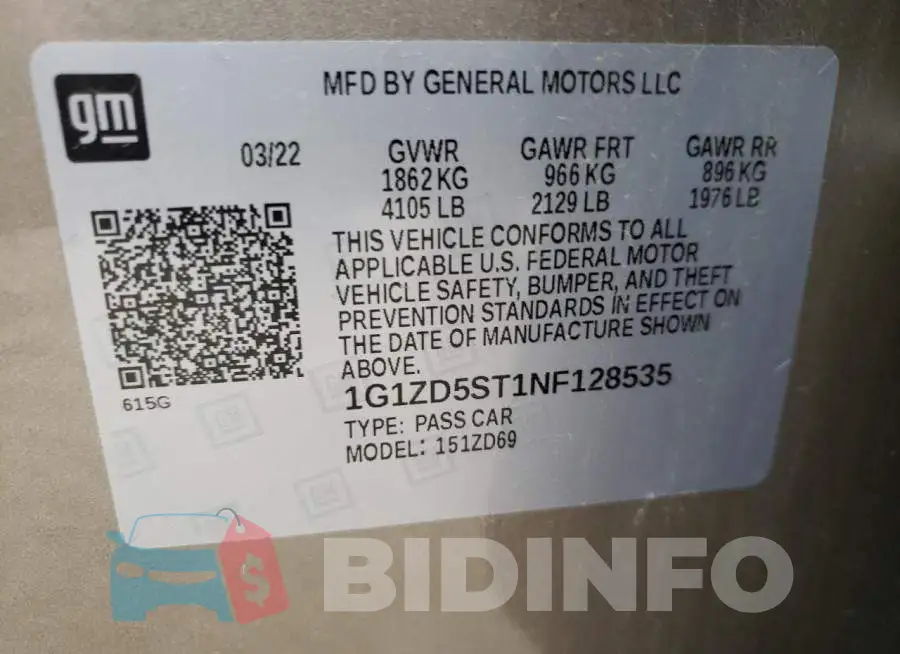 1G1ZD5ST1NF128535 Photo# 12