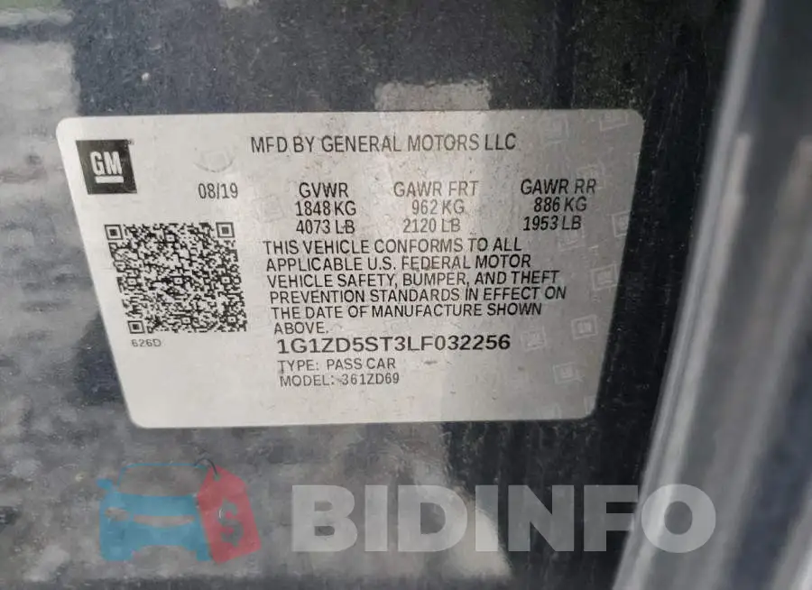 1G1ZD5ST3LF032256 Photo# 12