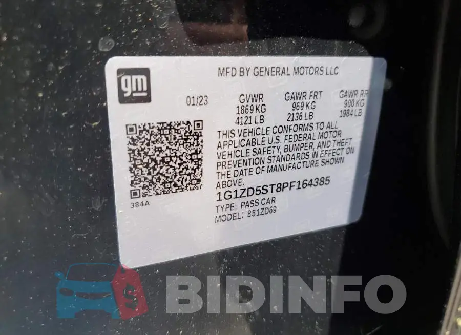 1G1ZD5ST8PF164385 Photo# 12