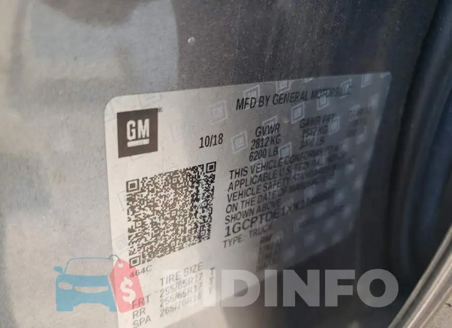 1GCPTDE1XK1149897 Photo# 12