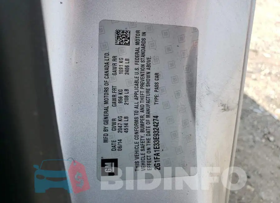 2G1FA1E33E9324274 Photo# 12