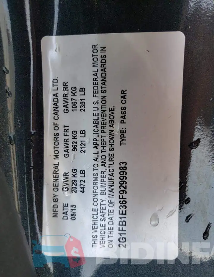 2G1FB1E36F9299983 Photo# 12