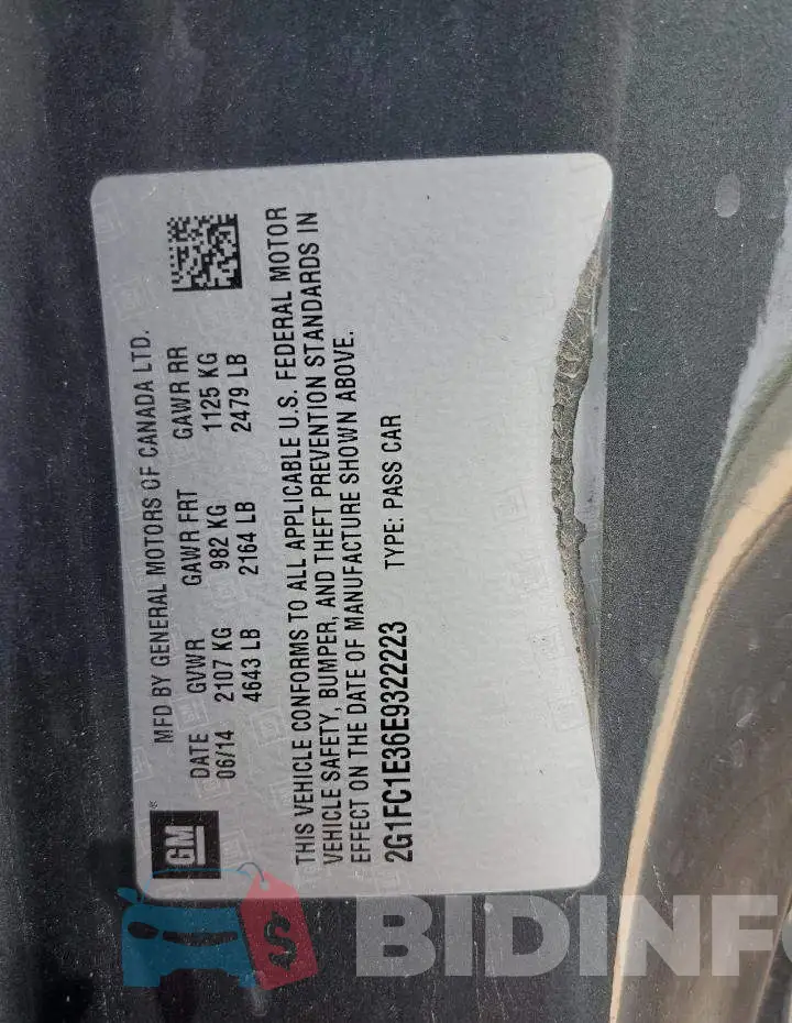 2G1FC1E36E9322223 Photo# 12