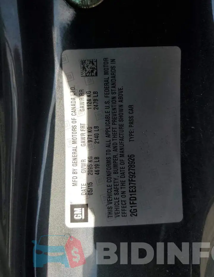 2G1FD1E37F9278926 Photo# 13
