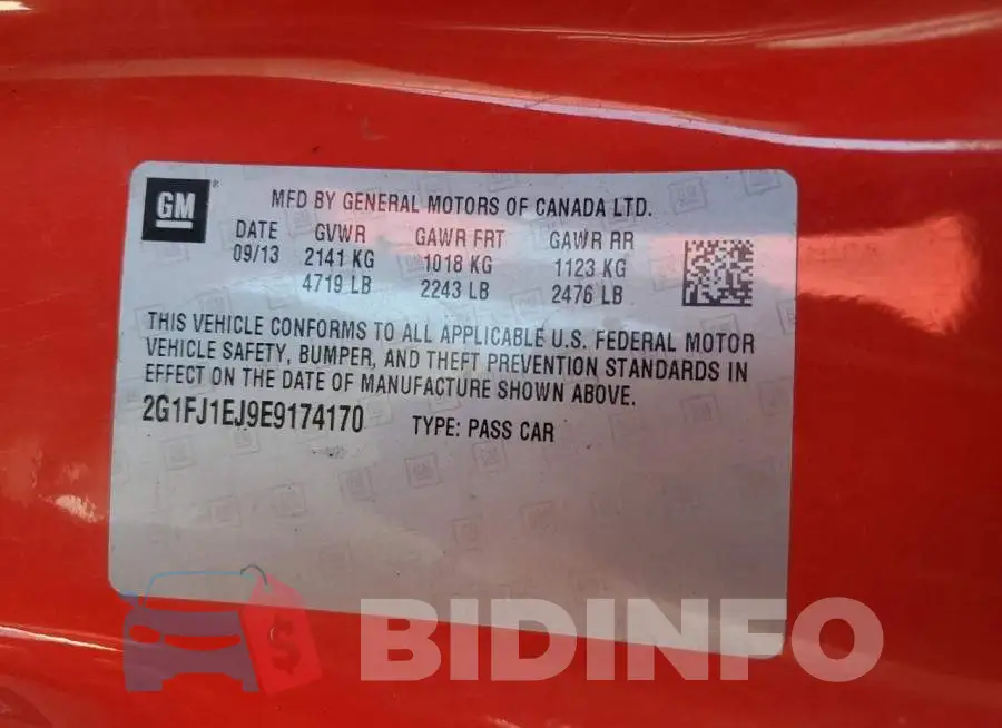 2G1FJ1EJ9E9174170 Photo# 12