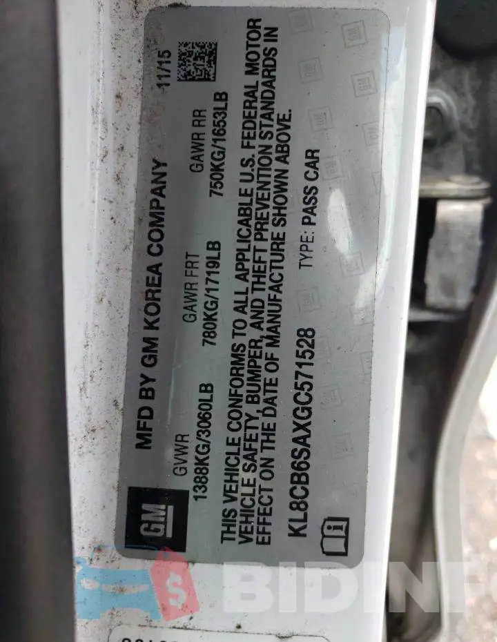 KL8CB6SAXGC571528 Photo# 12