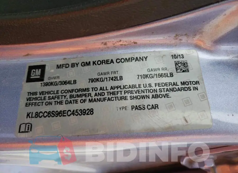 KL8CC6S96EC453928 Photo# 13