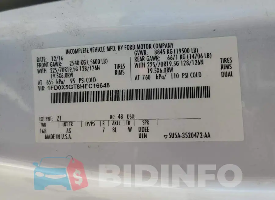 1FD0X5GT8HEC16648 Photo# 12