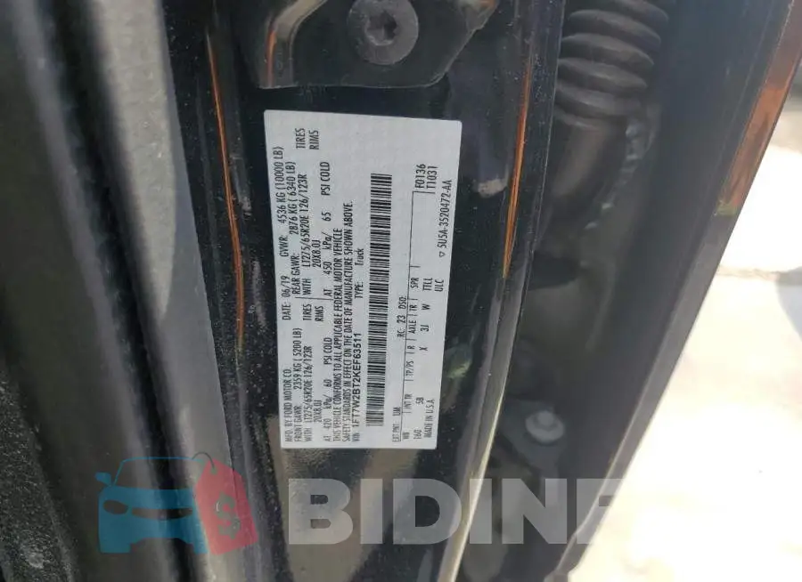 1FT7W2BT2KEF63511 Photo# 12
