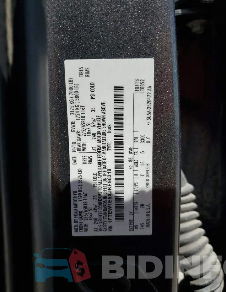 1FTEW1E5XJKF96318 Photo# 12