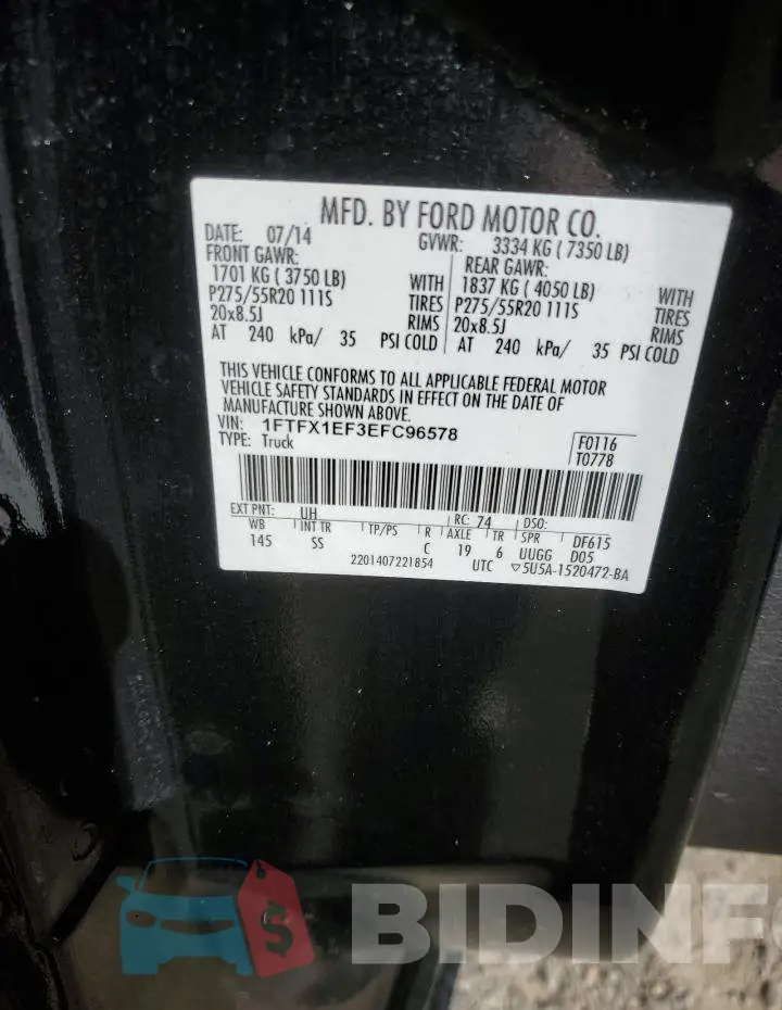 1FTFX1EF3EFC96578 Photo# 12