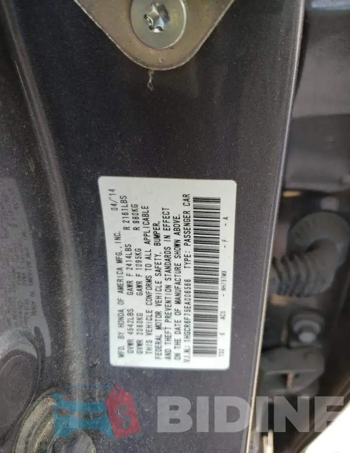 1HGCR6F75EA006566 Photo# 12