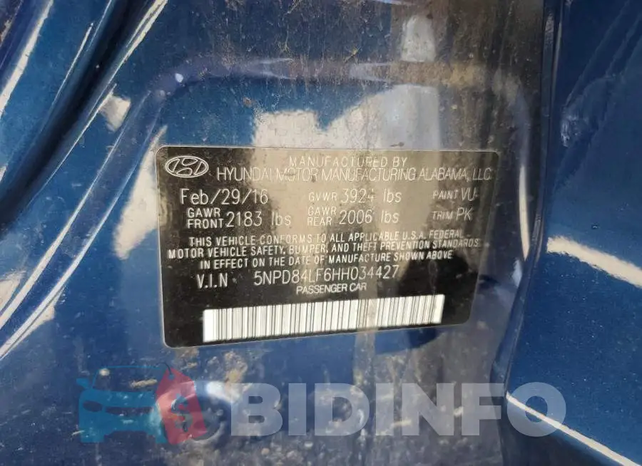 5NPD84LF6HH034427 Photo# 13