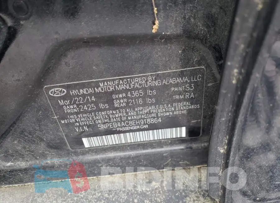 5NPEB4AC8EH918864 Photo# 12