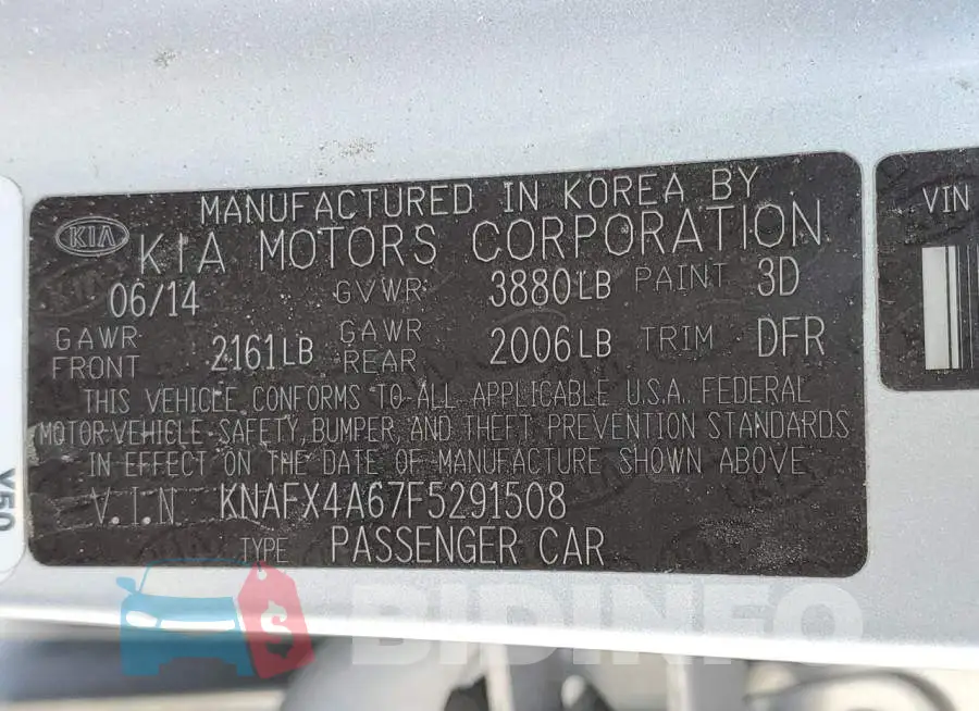 KNAFX4A67F5291508 Photo# 12