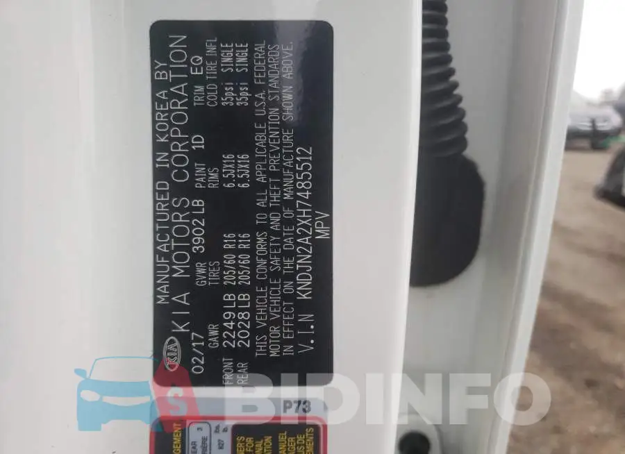 KNDJN2A2XH7485512 Photo# 13