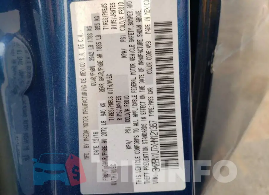 3MZBN1U7XHM121387 Photo# 12