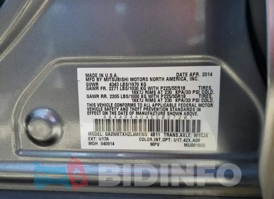 4A4AR4AU4EE027207 Photo# 13