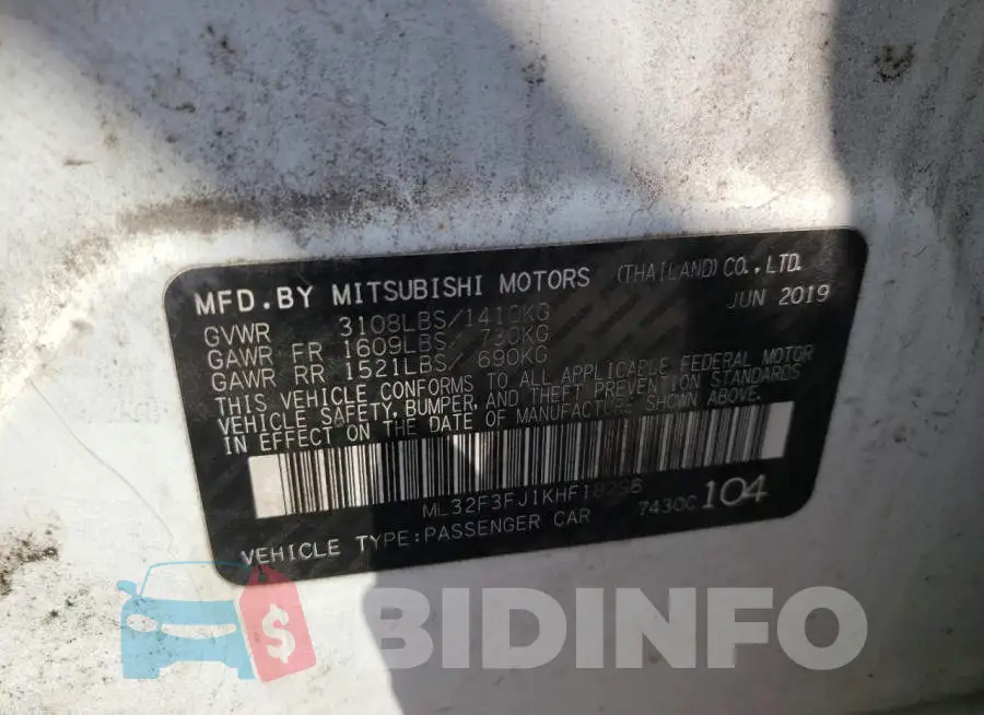 ML32F3FJ1KHF18296 Photo# 12