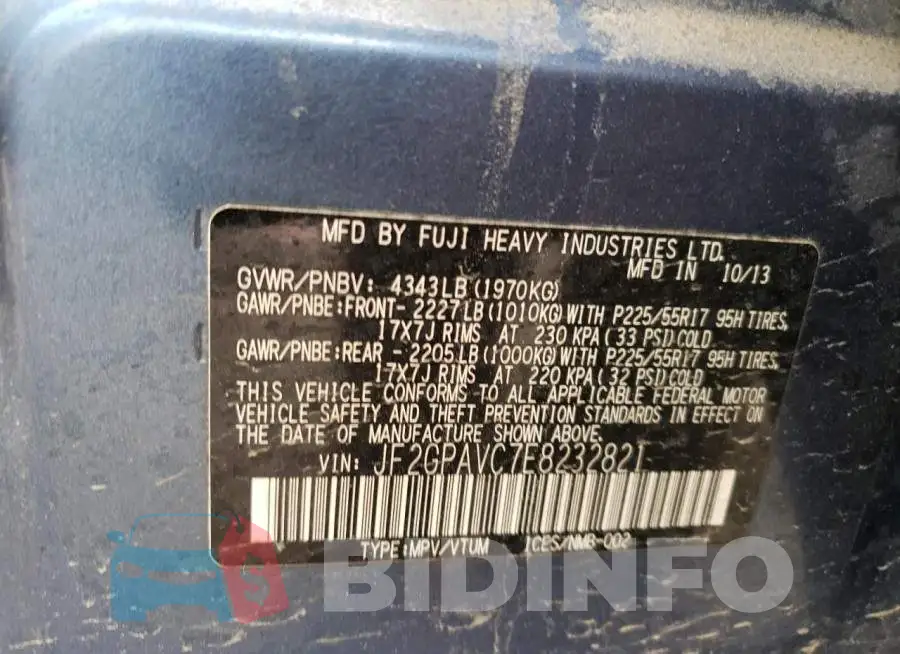 JF2GPAVC7E8232821 Photo# 13