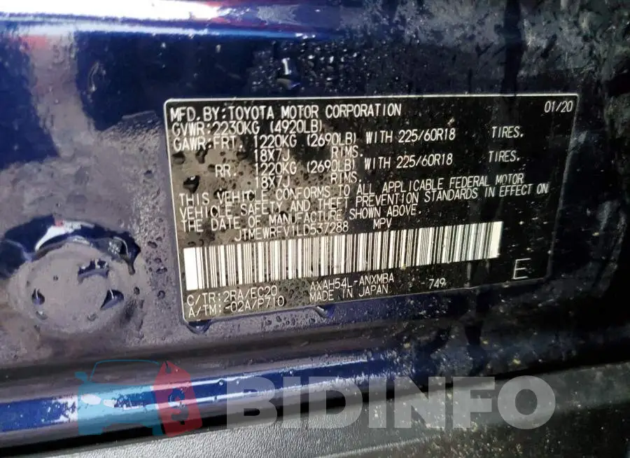 JTMEWRFV1LD537288 Photo# 12