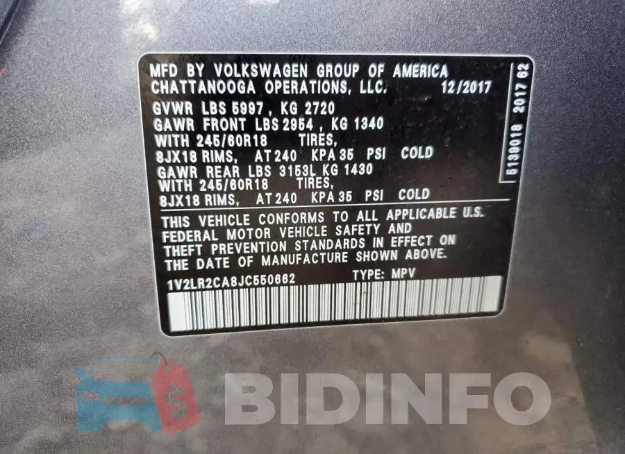 1V2LR2CA8JC550662 Photo# 13