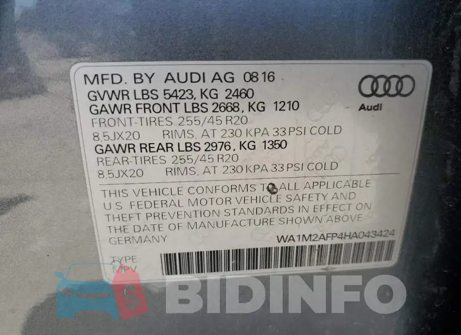 WA1M2AFP4HA043424 Photo# 12