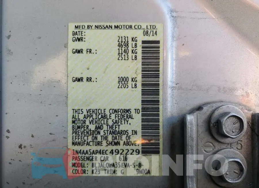 1N4AA5AP4EC492229 Photo# 12