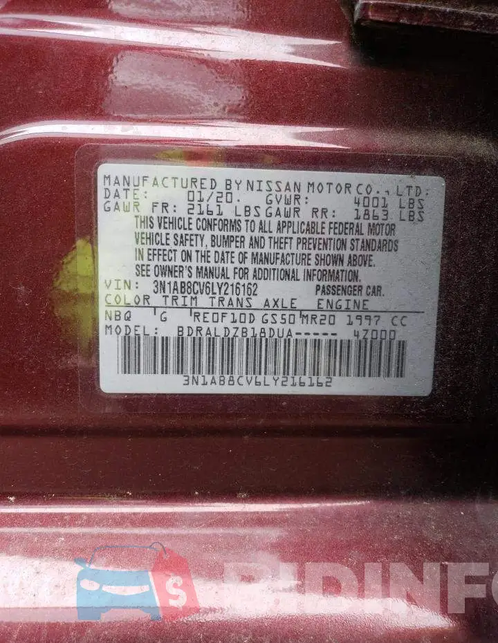 3N1AB8CV6LY216162 Photo# 13
