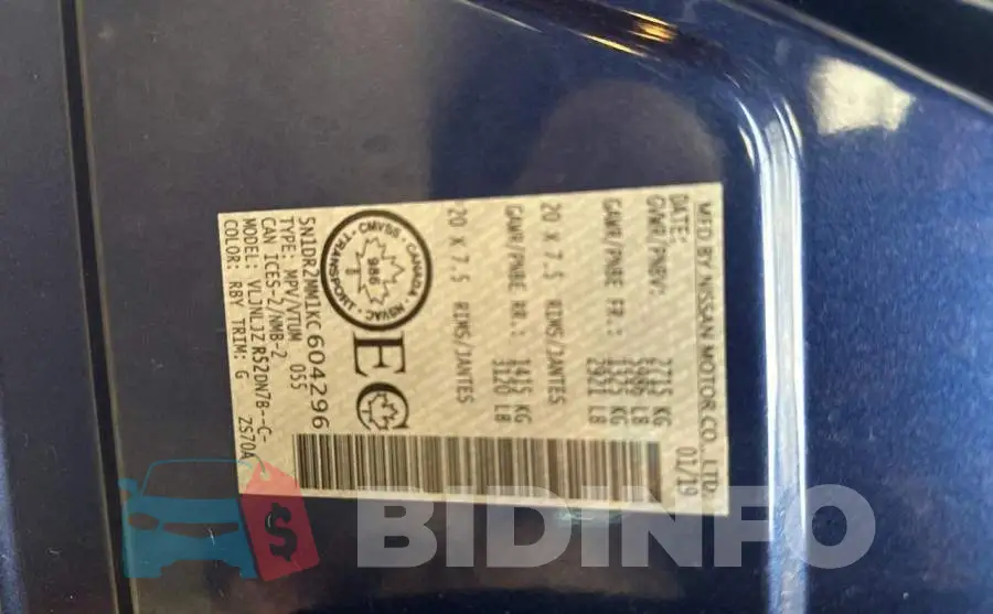 5N1DR2MM1KC604296 Photo# 10